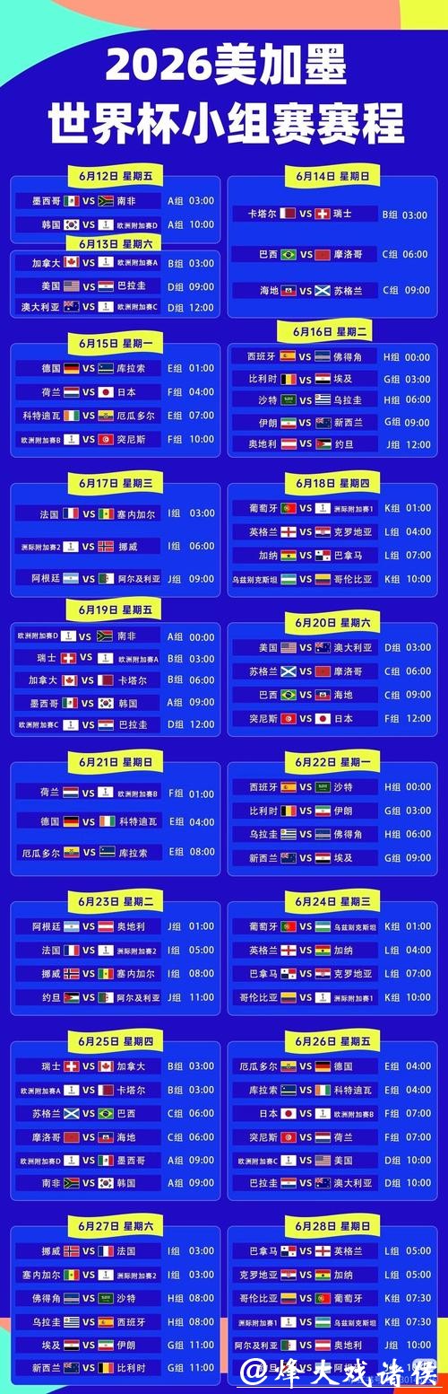 2026世界杯精彩赛事直播频道推荐